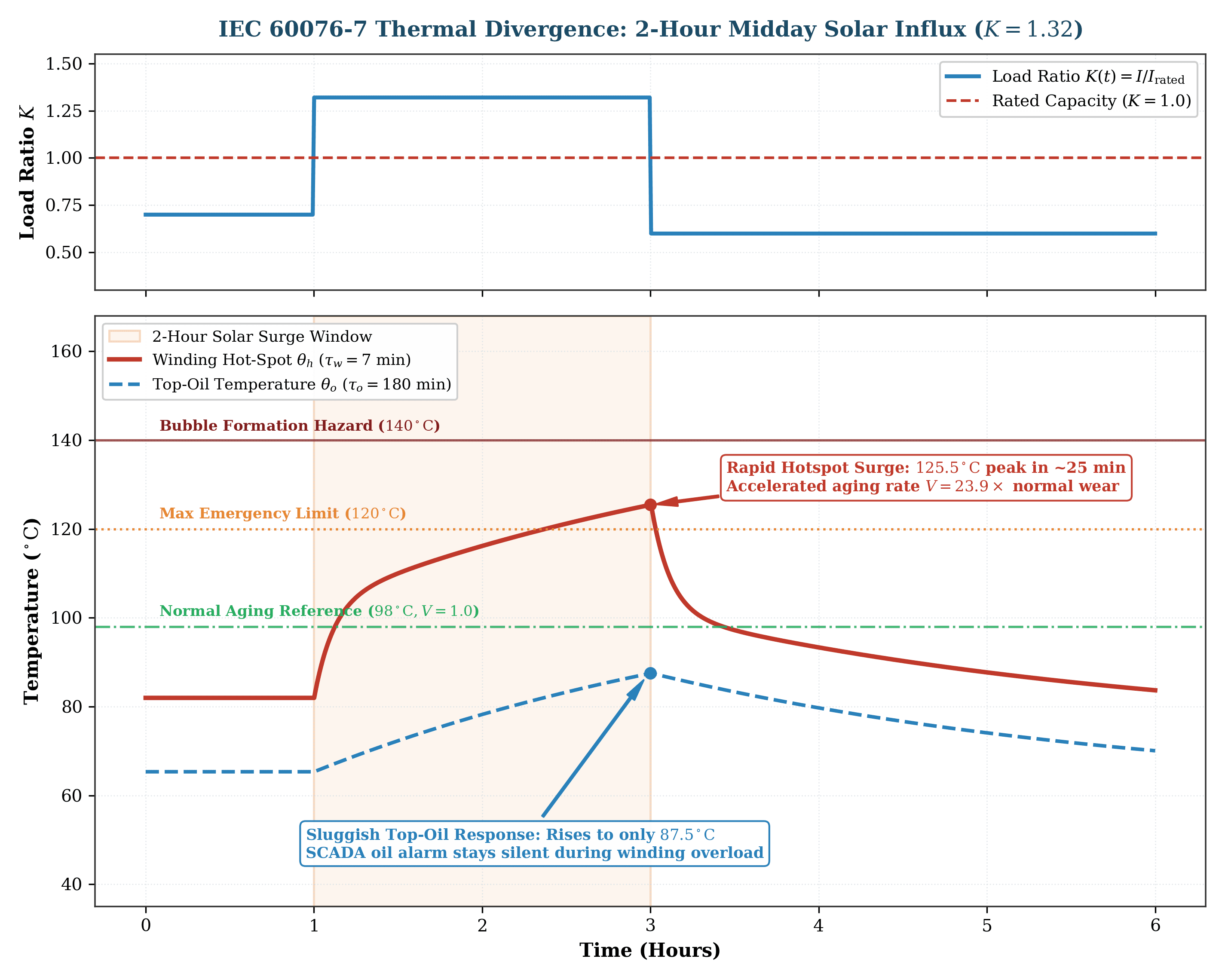 From Hosting Capacity to Transformer Ageing: Connecting Time-Series Grid Analysis with Hotspot Temperature