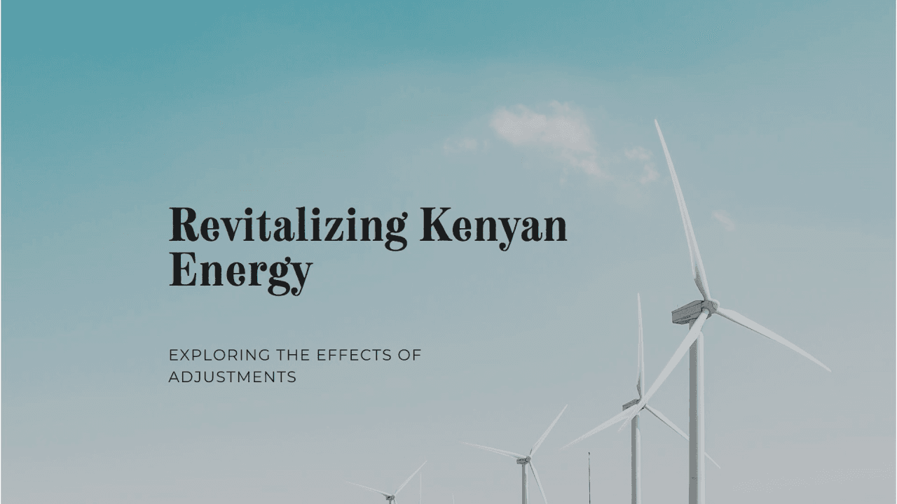 The impact of the structural adjustment programmes on Kenyan energy sector